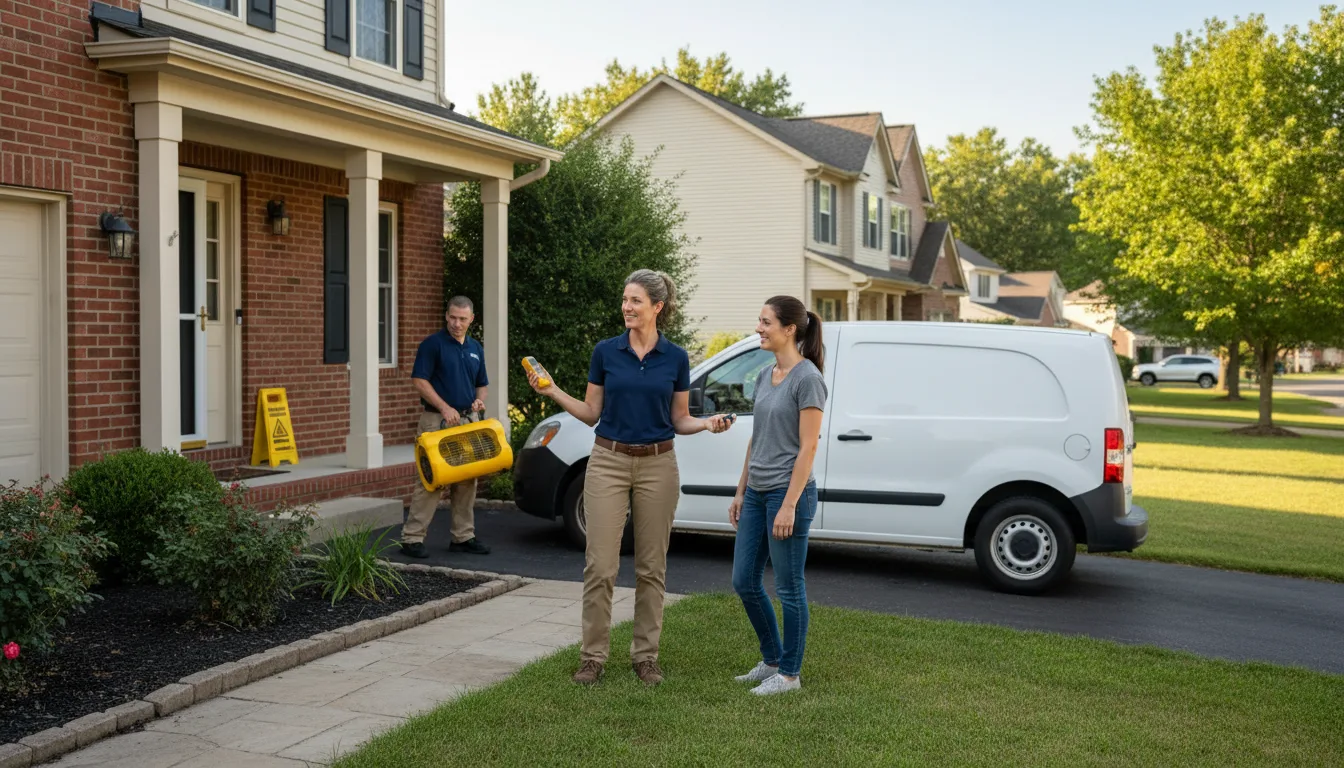 Water restoration image for Dehumidification And Cleanup Services in Calypso, NC
